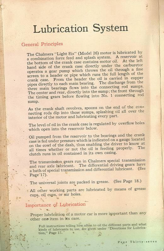 1915 Chalmers Book of Instructions Page 44